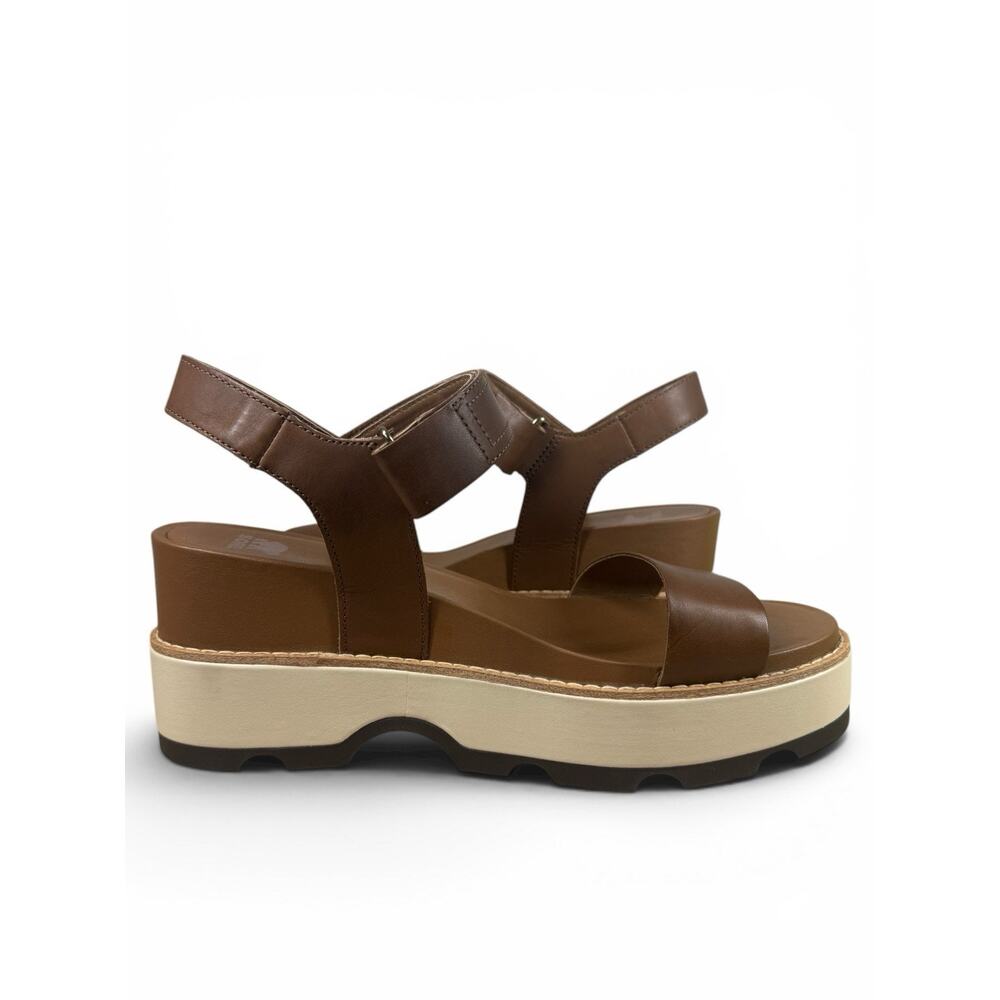 Sorel Joanie IV Y-Strap Wedge Sandals Women’s 11 Velvet Tan Brown New - Picture 3 of 6